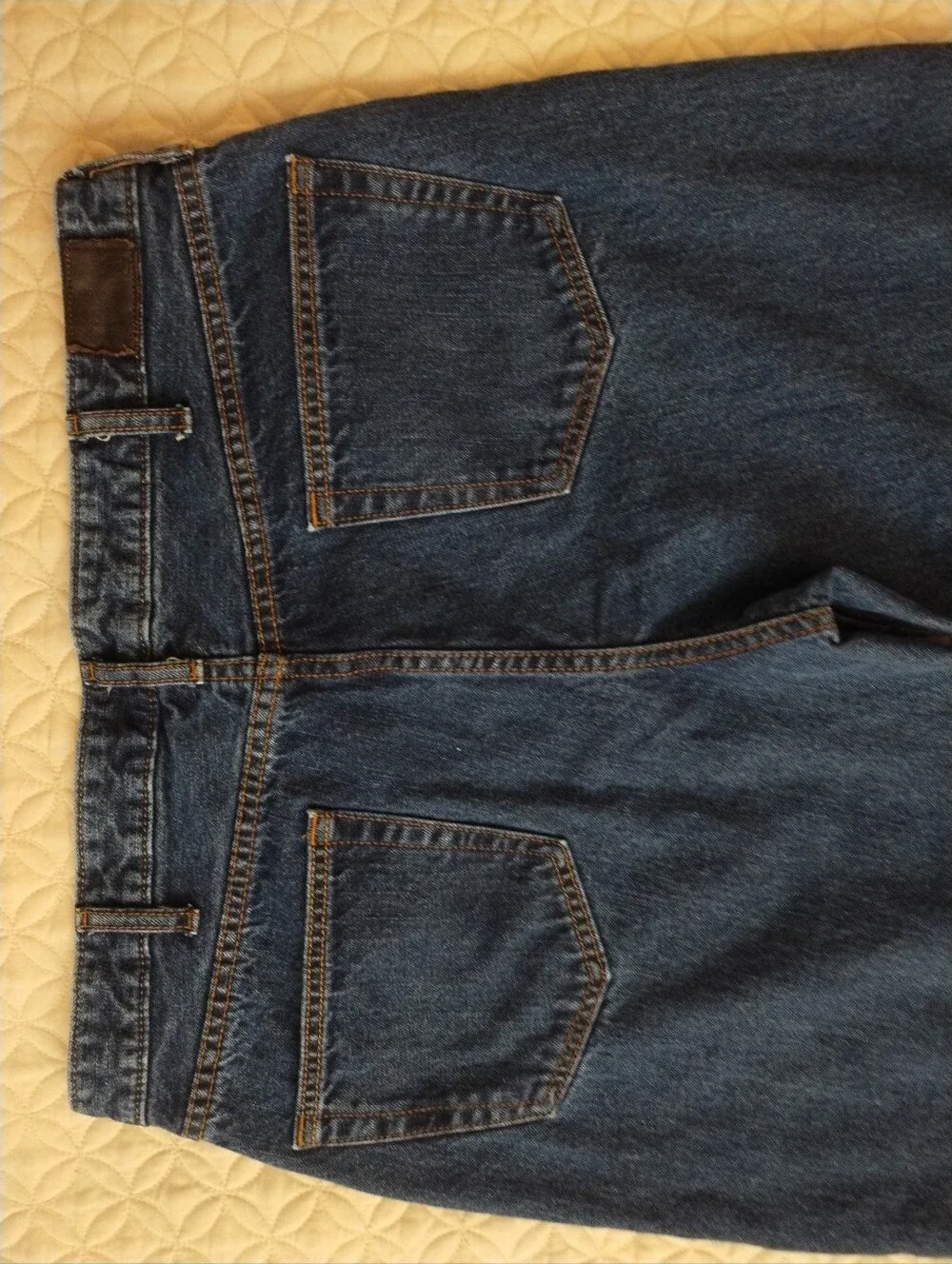 Lands End 90s Vintage Relaxed Fit Jeans Dark Wash
